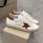 Super-Star with brown matte cowhide star and brown matte cowhide leather heel