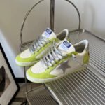 Ball-Star with grey suede leather star and silvery glitter heel