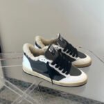 Ball-Star with black matte cowhide star and black matte cowhide leather heel