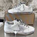 Super-Star with grey suede leather star and grey suede leather heel