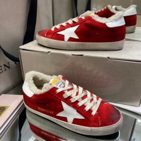 Super-Star with white matte cowhide star and white matte cowhide leather heel