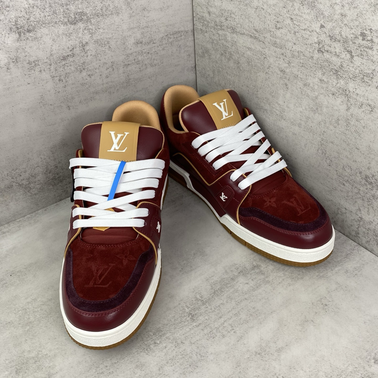 LV Trainer Red Sneakers