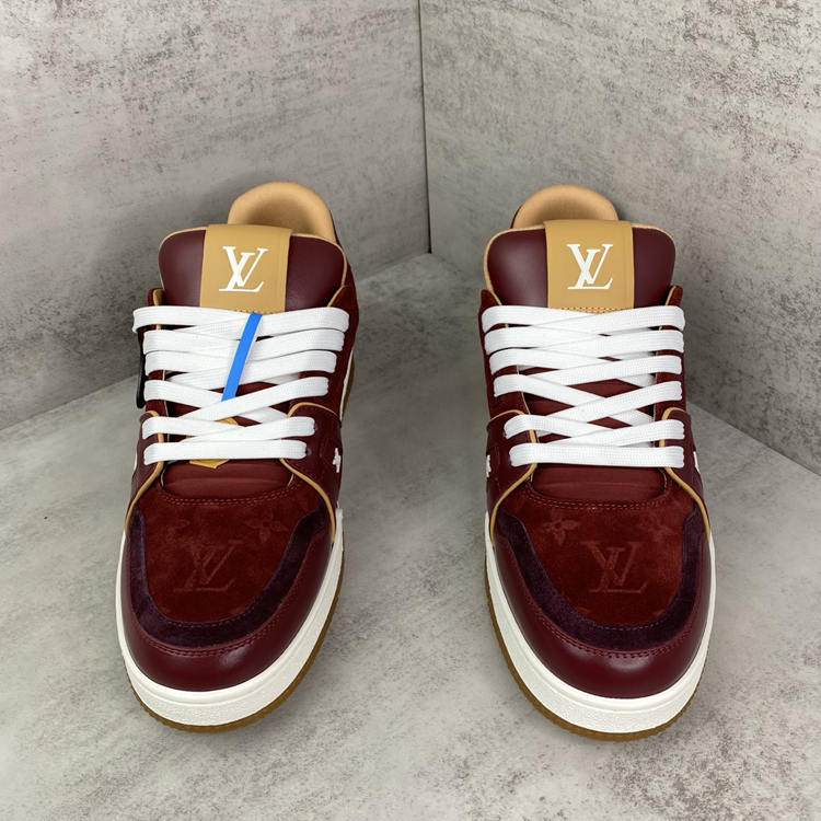 LV Trainer Red Sneakers