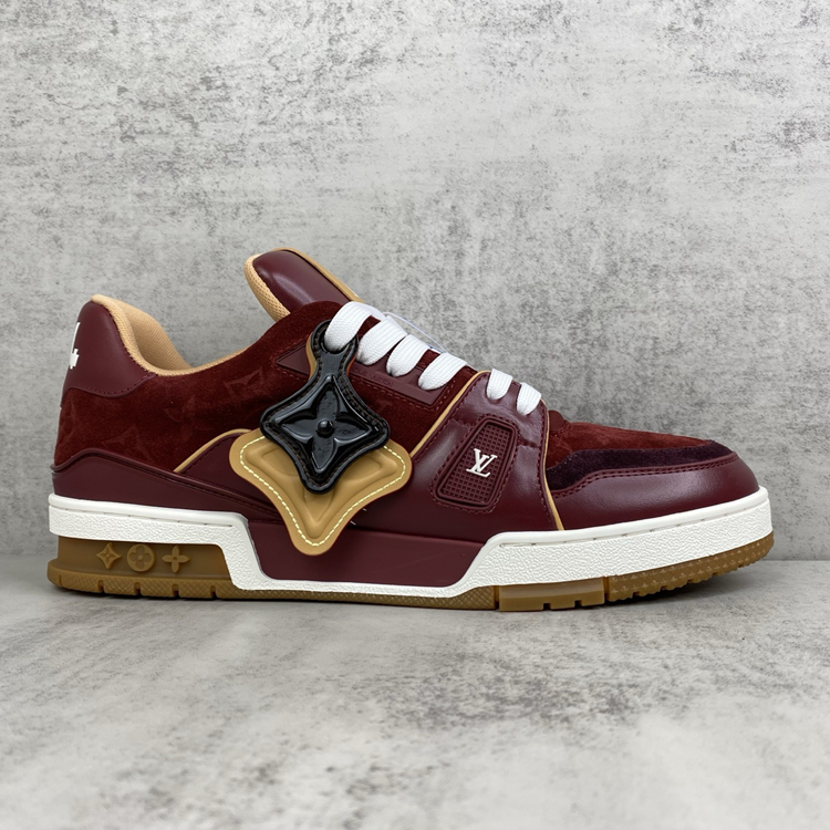 LV Trainer Red Sneakers